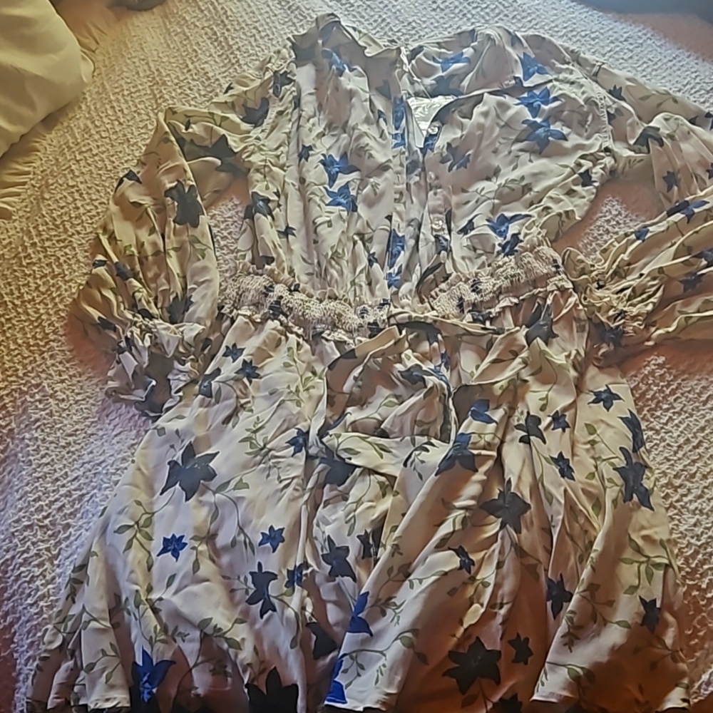 Free People tea combo floral dress size small